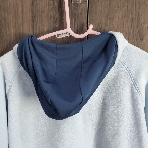 Vintage Disney Grumpy Fleece Zippered Hoodie 🌬 Baby Blue 👶 L👀K - Picture 7 of 11